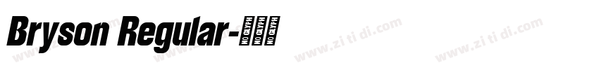 Bryson Regular字体转换